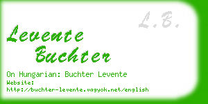 levente buchter business card